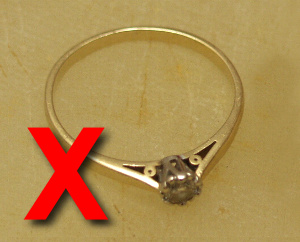 REMOVE ALL JEWELLRY INCLUDING WATCHES